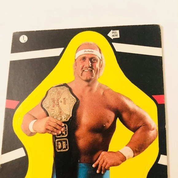 Vtg 1985 WWF  Hulk Hogan Titan Sports Wrestling Sticker - Picture 10 of 11